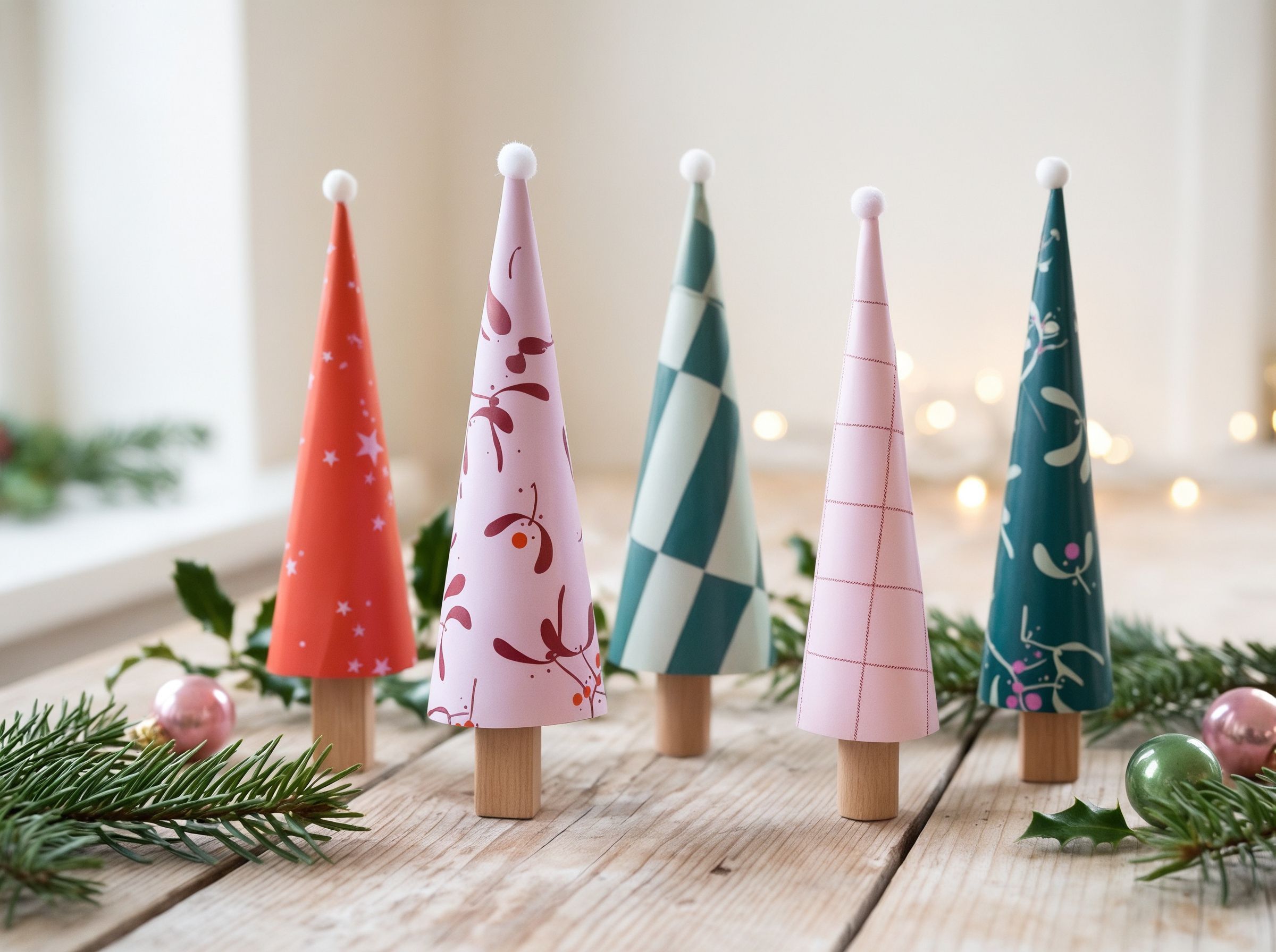 Geschenkpapier Bäume Weihnachten, Liebevoll verpackt