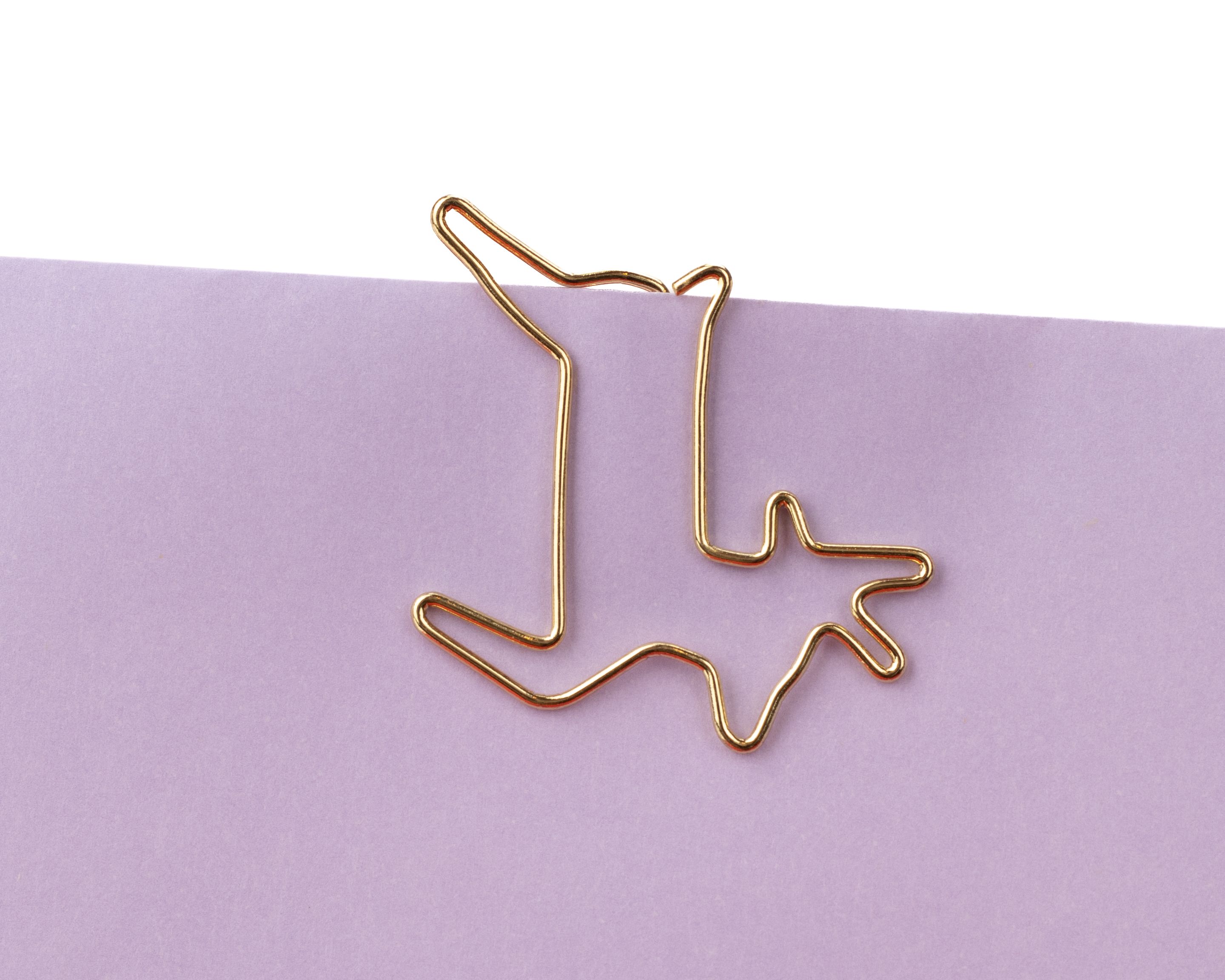Design-Clips aus goldfarbenem Metall, kunstvoll geformt als Rentier mit ausgeprägtem Geweih