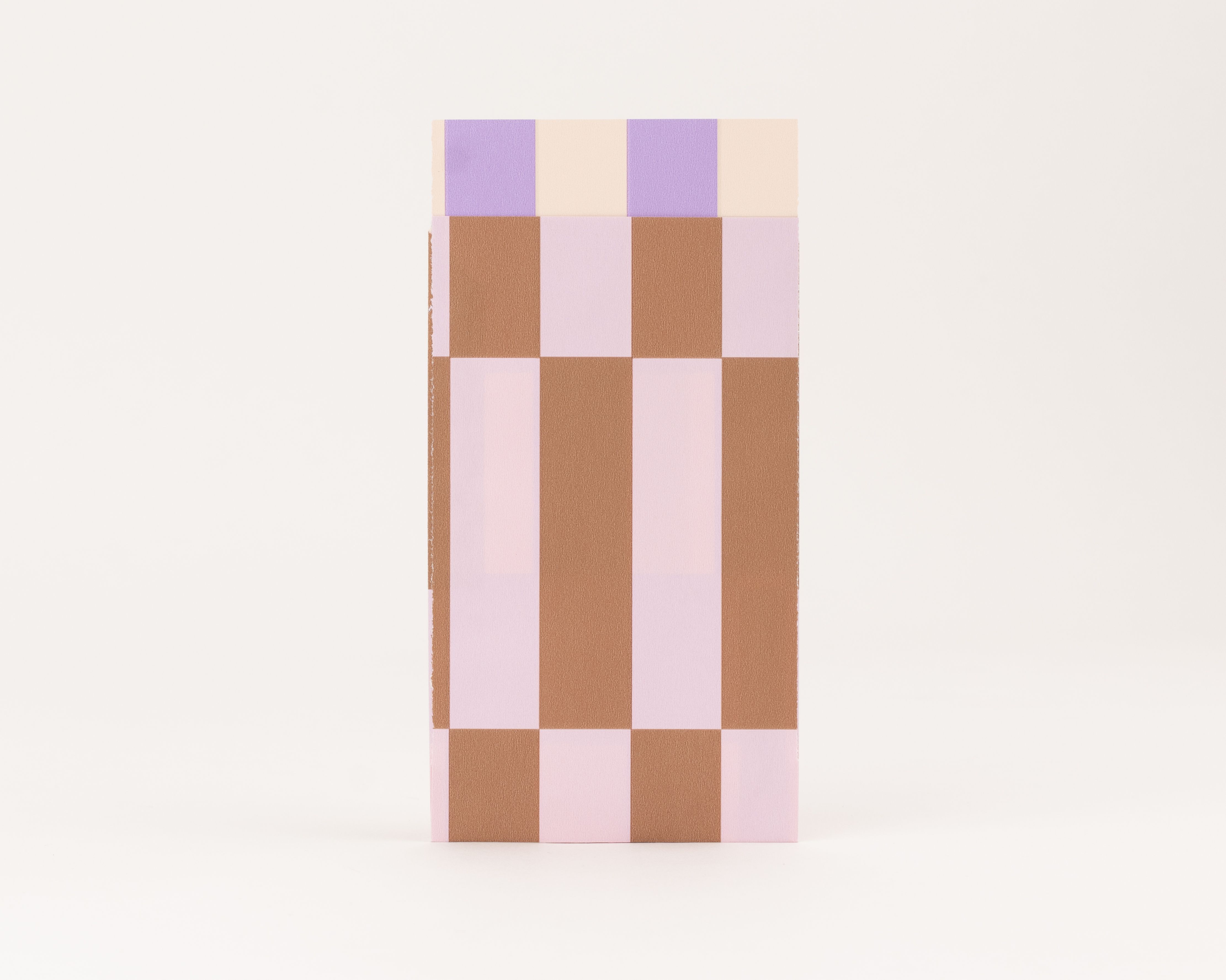 Flachbeutel - Bold Stripes, Zimt / Rosa - Mini